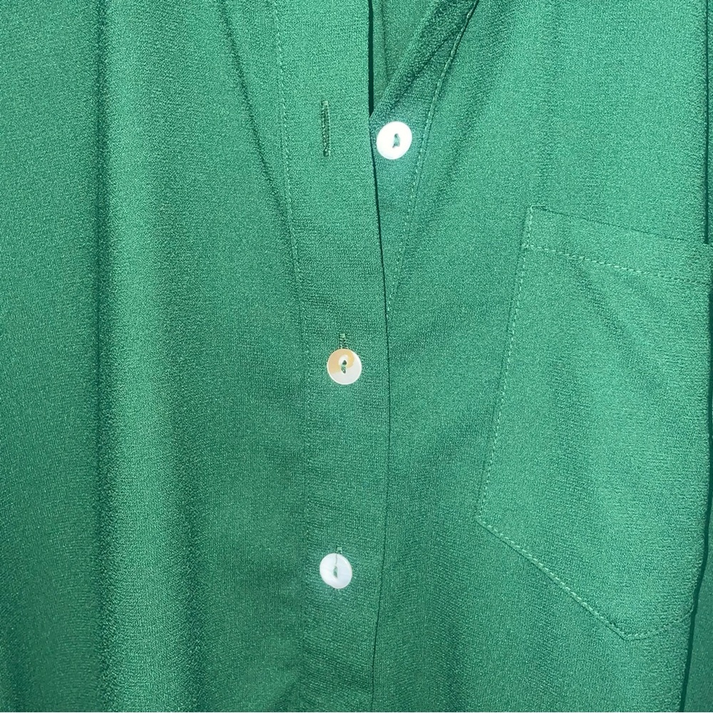 Tuckernuck Hunter Green Crepe Callahan Dress - Picture 9 of 15